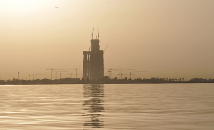 Jeddah Tower construction  Nov. 2017 from sea site